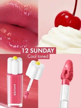 Amuse Seoul Dew Tint Lip Tint # 12 Sunday NIB A4